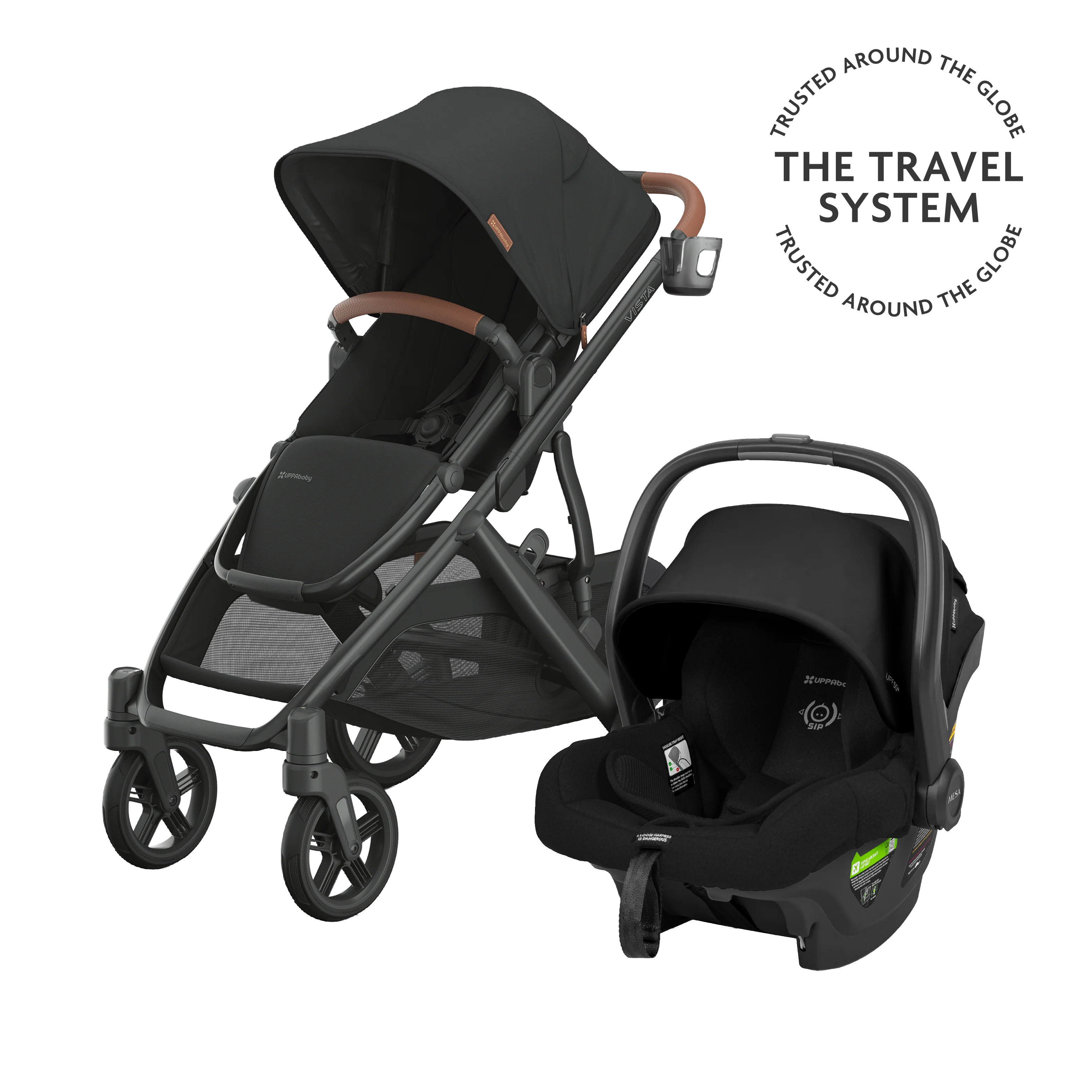 Travel System Bundle - Vista V3 Nori, Mesa & Cup Holder