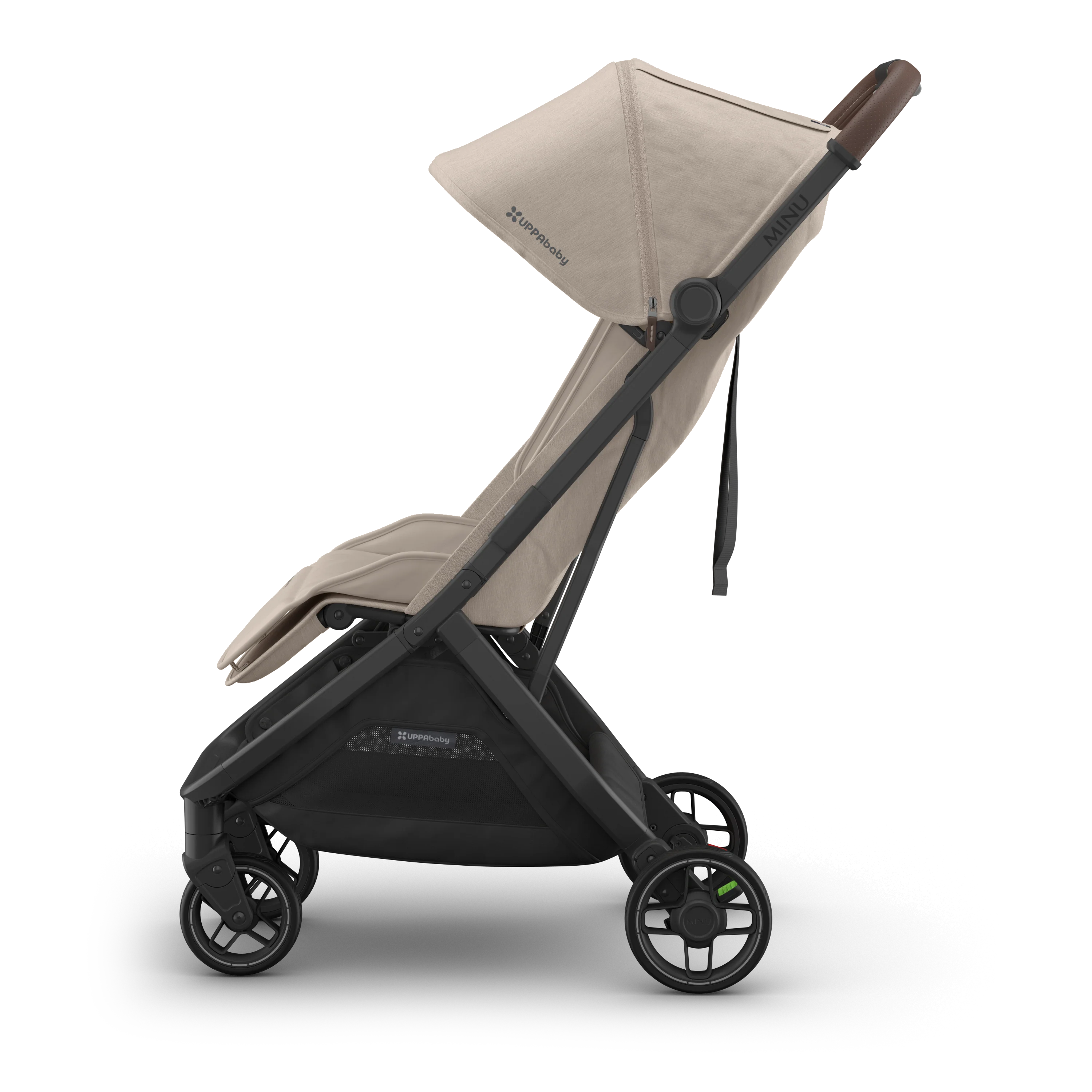 UPPAbaby Minu V3 Stroller - Ada (Sandstone/Chestnut leather) - Image 3