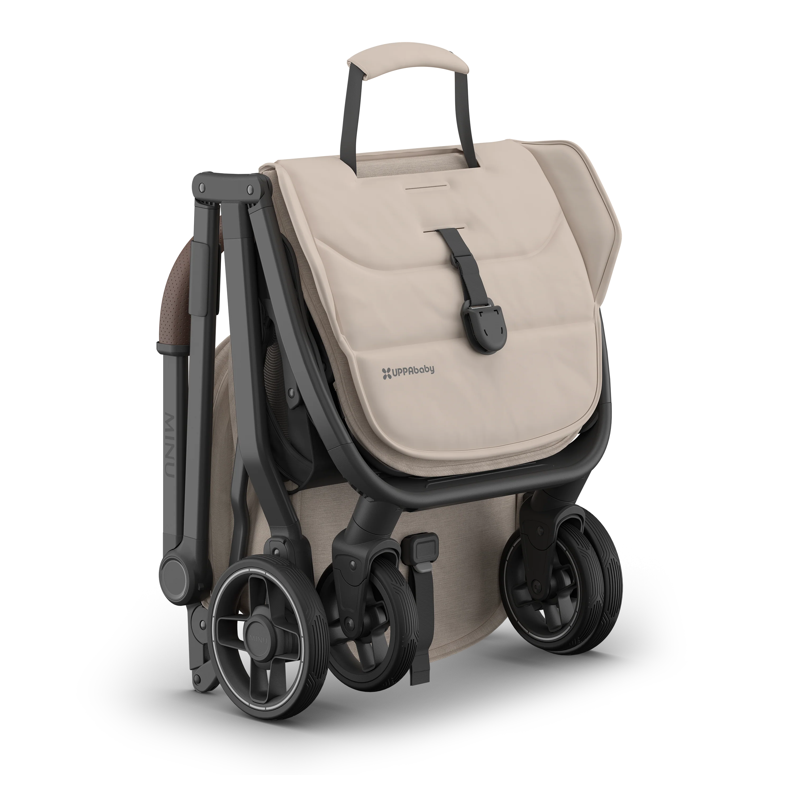 UPPAbaby Minu V3 Stroller - Ada (Sandstone/Chestnut leather) - Image 5