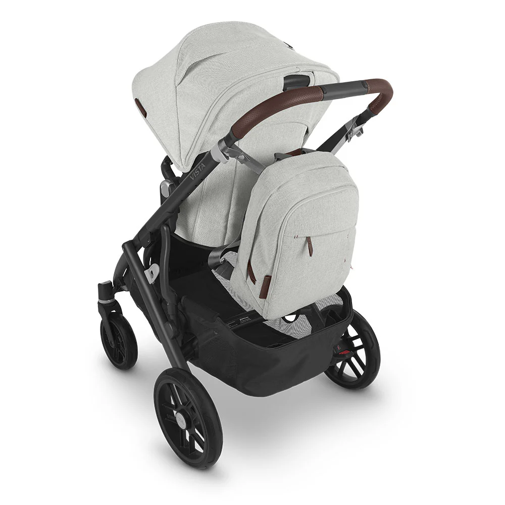 UPPAbaby Nappy Bag – Greyson (Grey Melange / Saddle Leather) - Image 3
