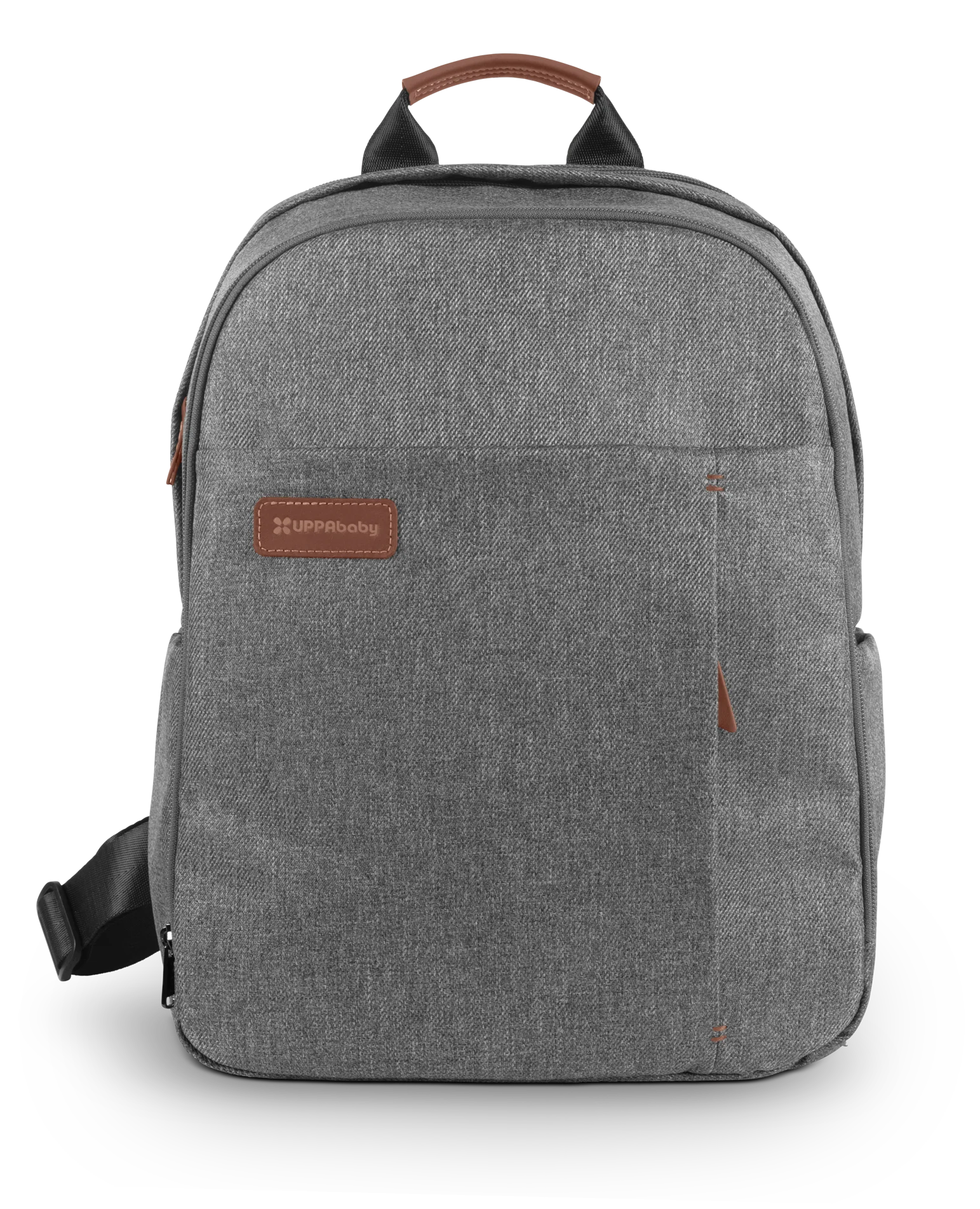UPPAbaby Nappy Bag Pro Greyson (grey melange/saddle leather)