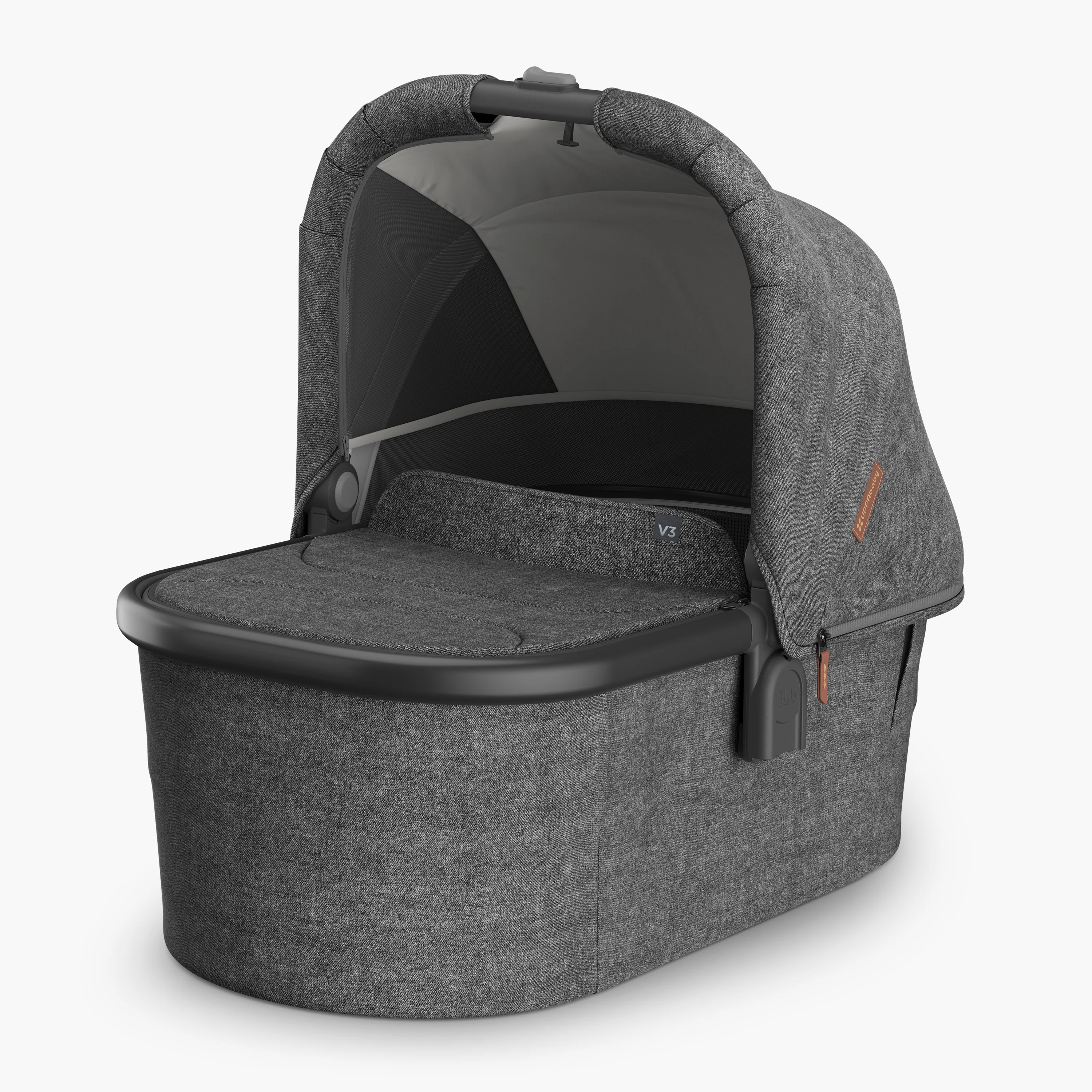 UPPAbaby V3 Bassinet - Greyson (Charcoal Melange / Black)