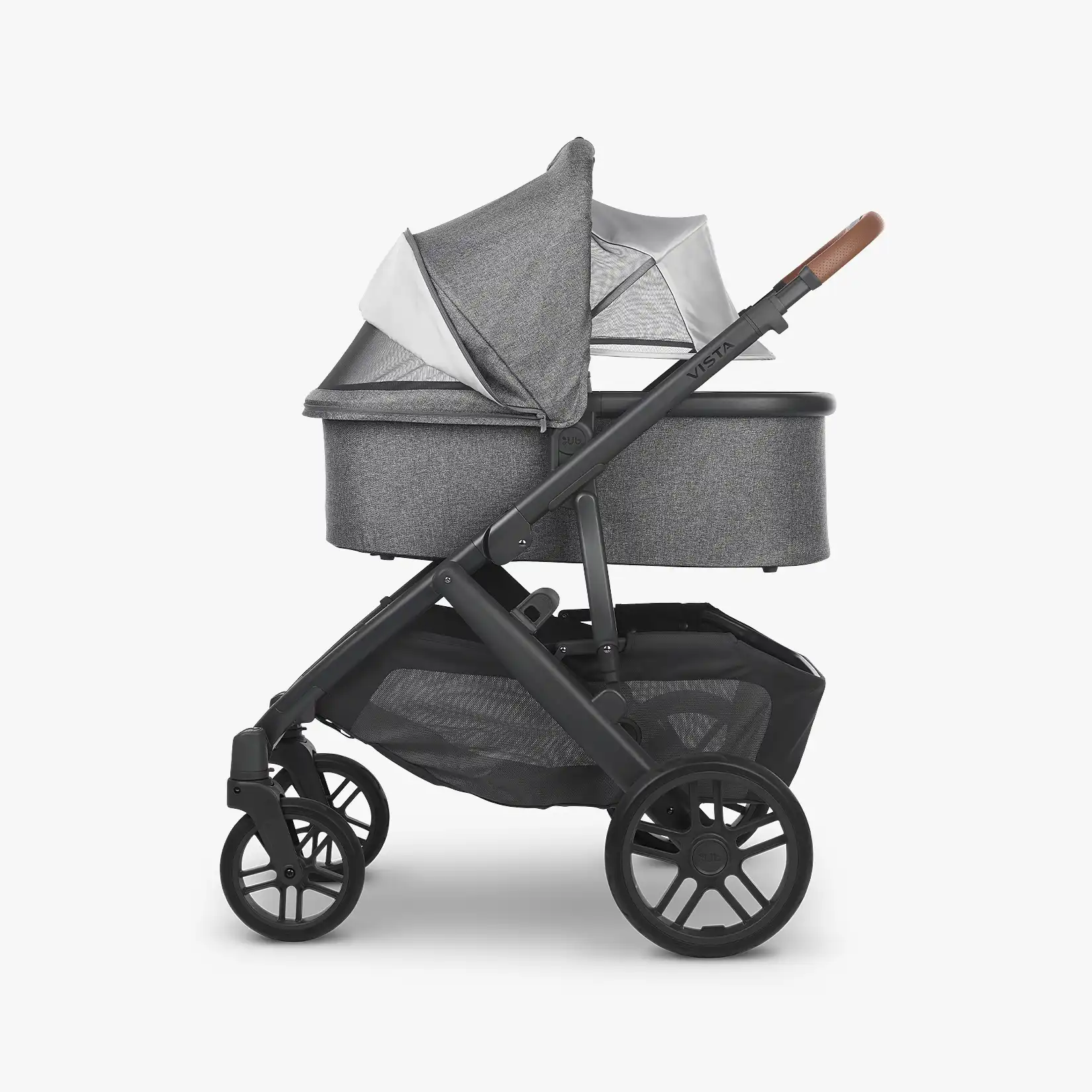 UPPAbaby Vista V2 With Bassinet โ Greyson (Charcoal Melange/Carbon) - Image 10