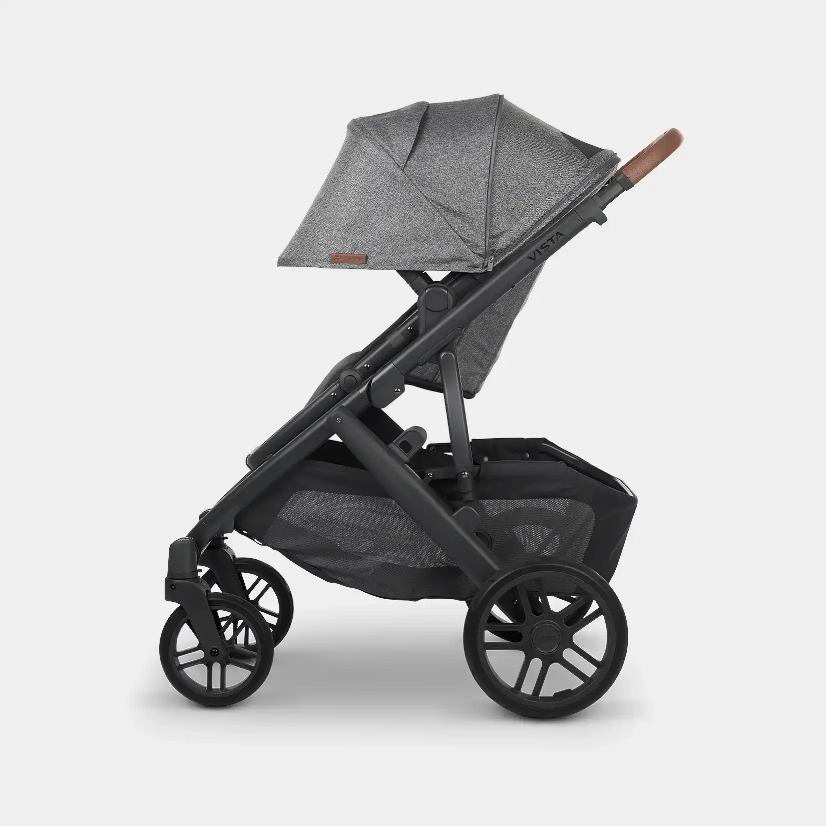 UPPAbaby Vista V2 With Bassinet โ Greyson (Charcoal Melange/Carbon) - Image 2