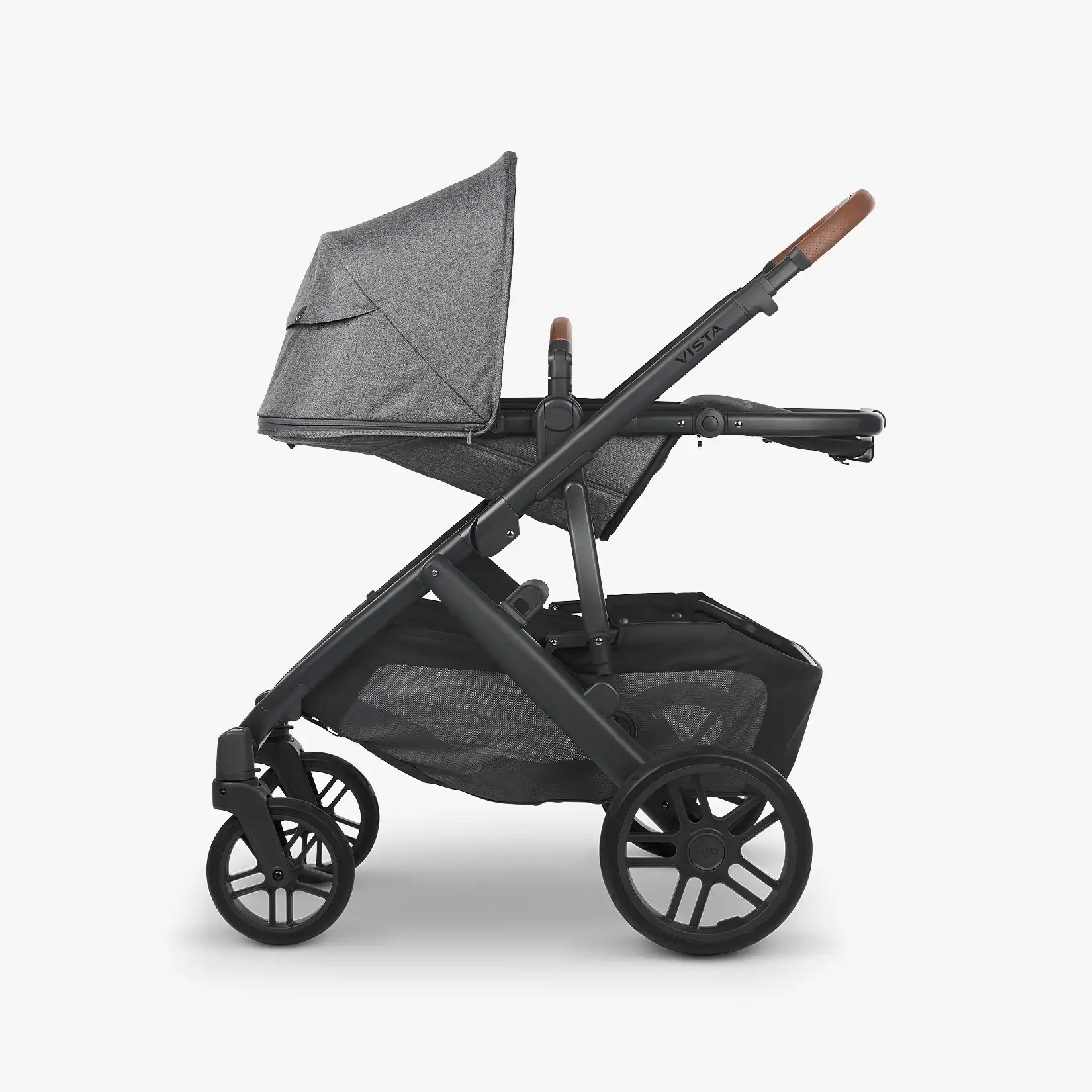 UPPAbaby Vista V2 With Bassinet โ Greyson (Charcoal Melange/Carbon) - Image 6