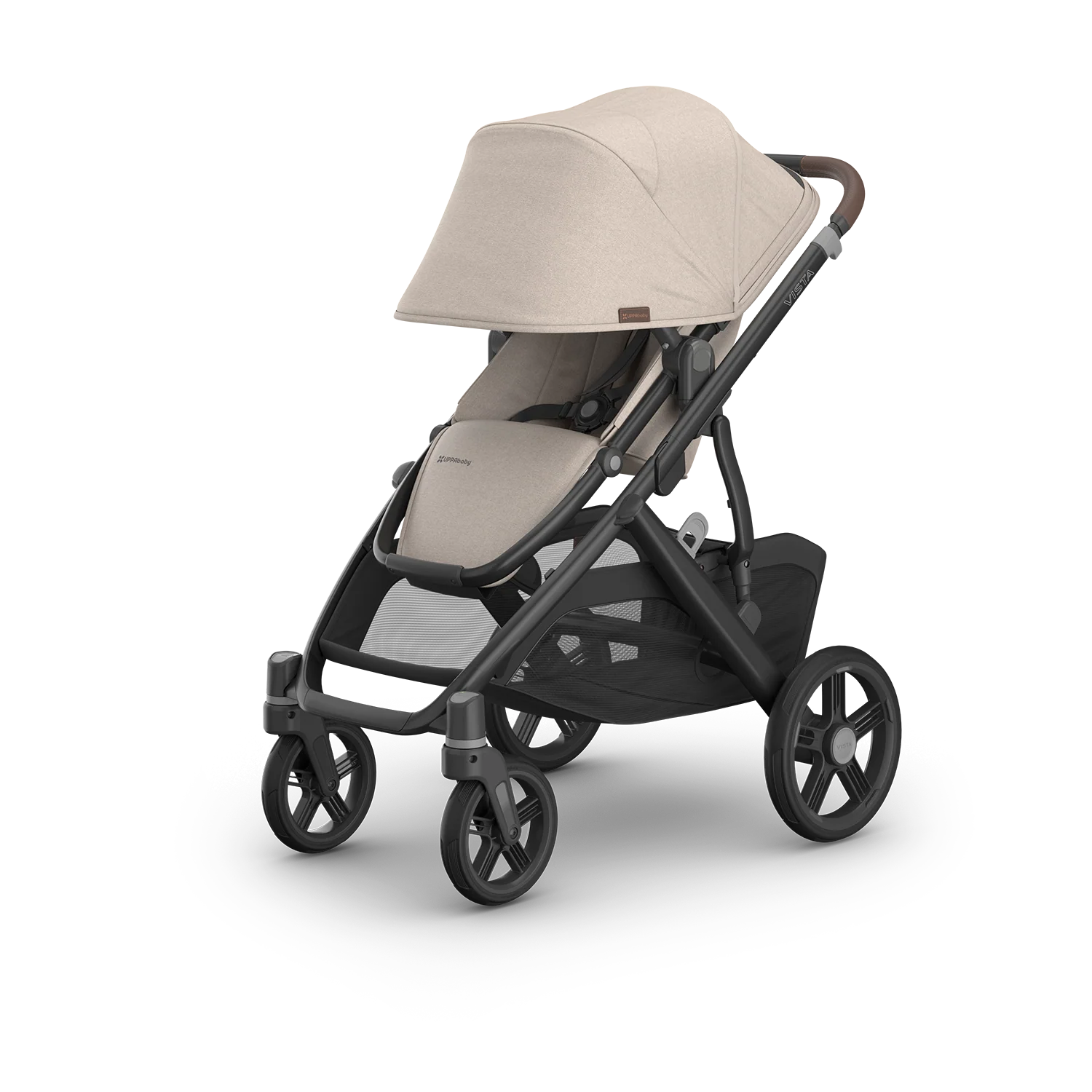 UPPAbaby Vista V3 Pram With Bassinet - Ada (Sandstone/Chestnut leather) - Image 3